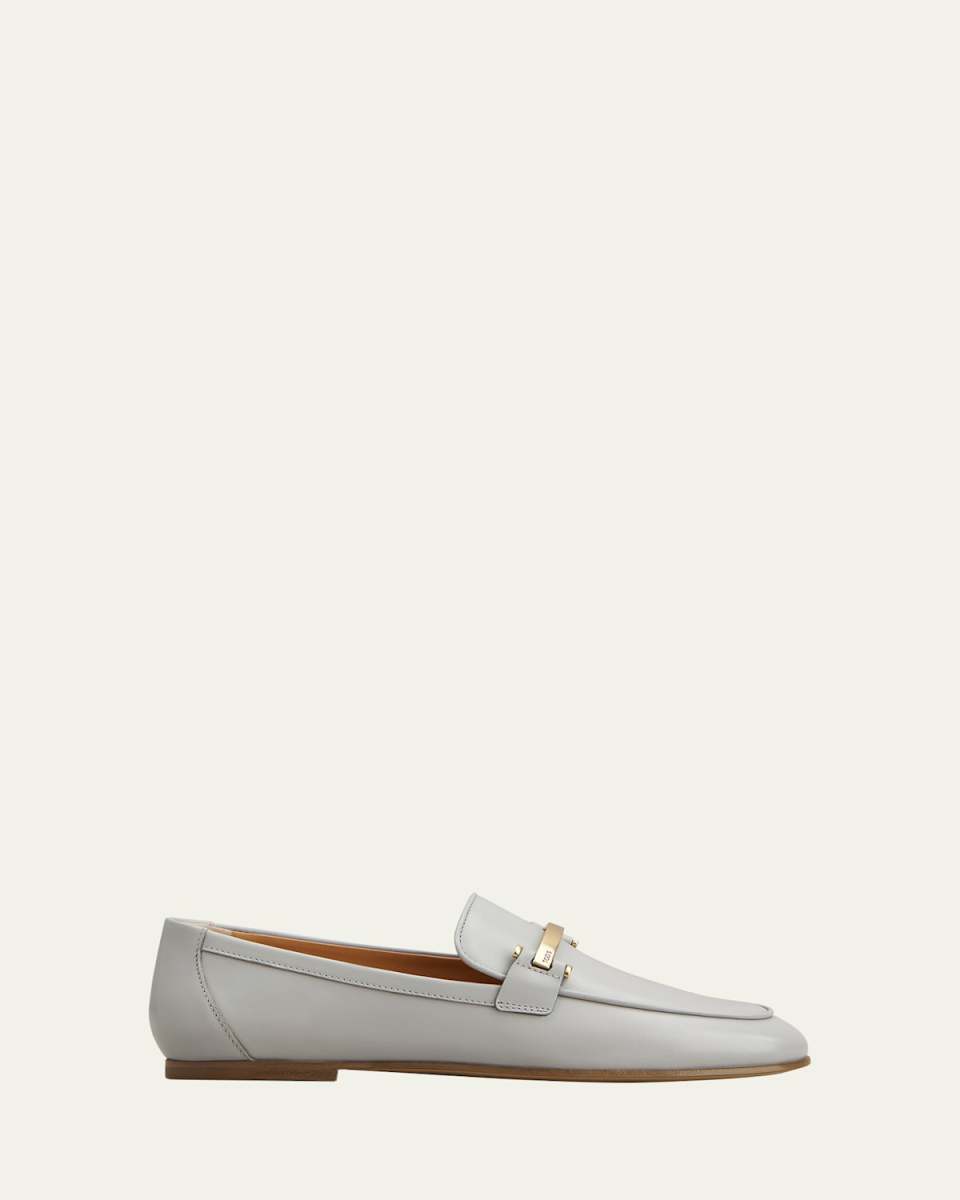 Suede Bar Detail Loafers